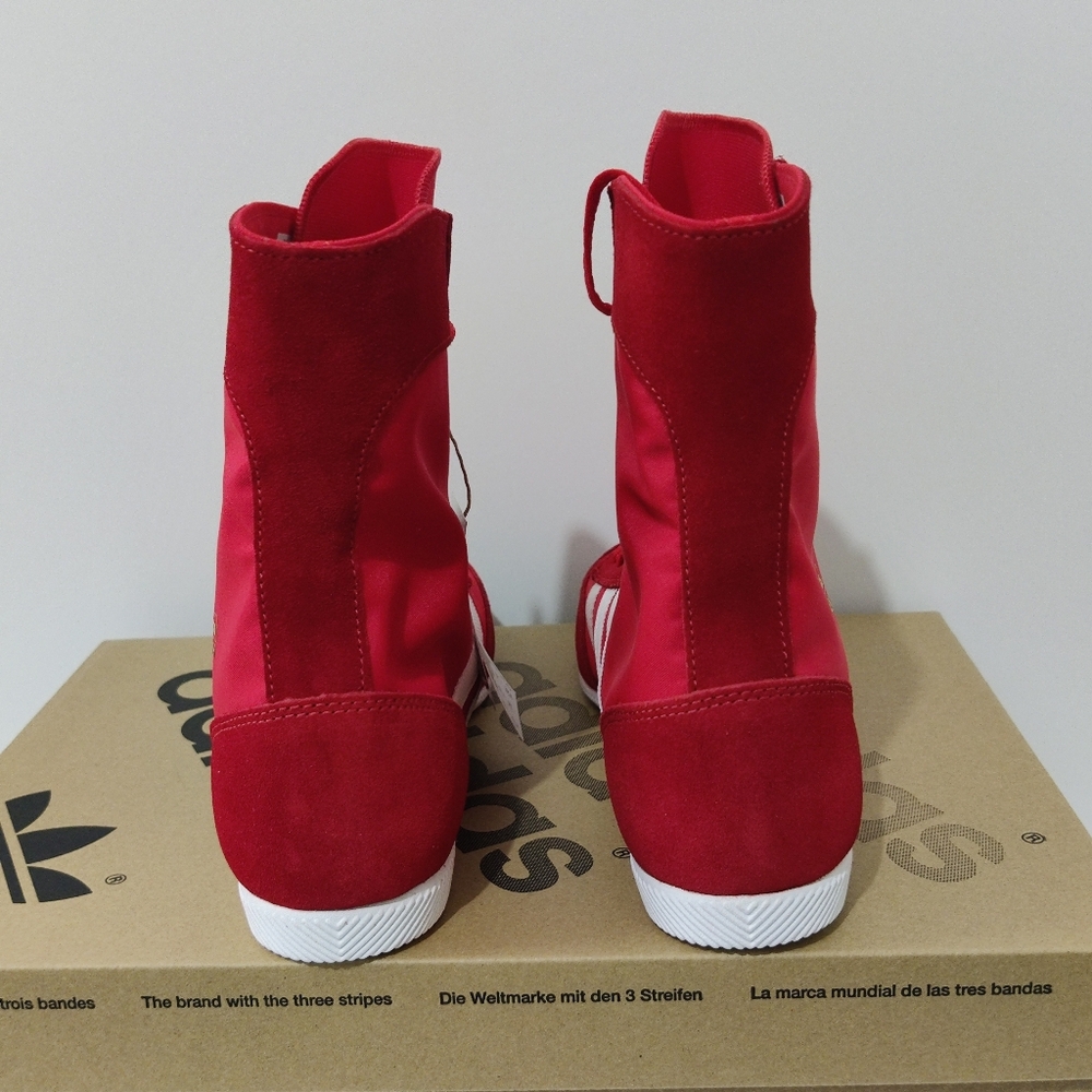 Women's - Adidas Japan High Red White Sneakers JR8121 New In Box - Picture 5 of 12
